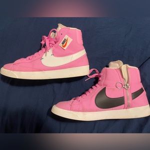 pink nike blazers